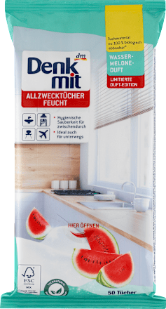 Allzwecktücher Wassermelone  Denkmit