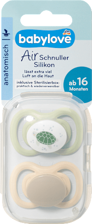 Schnuller Air Silikon anatomisch ab 16 Monate sortiert babylove