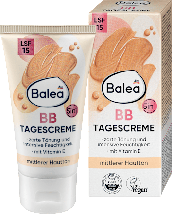 Tonirana dnevna krema BB – srednji do svetli ten Balea