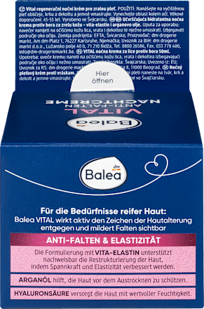 Anti Falten Nachtcreme Vital Balea