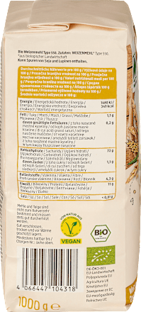 Pšeničná múka typ T 550 dmBio