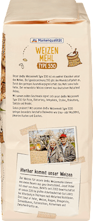 Pšeničná múka typ T 550 dmBio