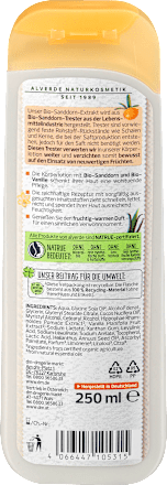 Körperlotion mit Bio-Sanddorn & Bio-Vanille alverde NATURKOSMETIK