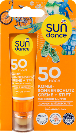 Sonnenschutz Kombi Gesicht Creme + Stift, LSF 50 SUNDANCE