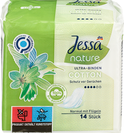 Podpaski higieniczne Nature Ultra ze skrzydełkami Jessa