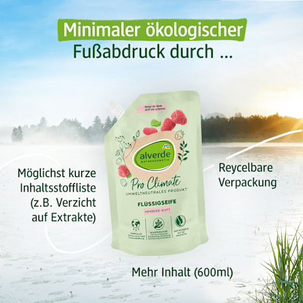 Flüssigseife Pro Climate Himbeer-Duft Nachfüllpack alverde NATURKOSMETIK