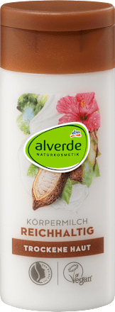 tělové mléko bio kakao & bio ibišek alverde NATURKOSMETIK