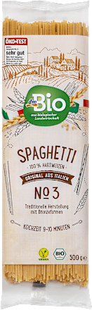 Bio špageti iz pšeničnega durum zdroba dmBio