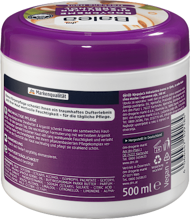 Bodycreme Sheabutter & Arganöl Balea