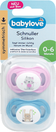 Symetrický silikónový cumlík - veľ. 1, 0 - 6 mesiacov babylove