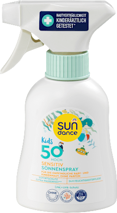 Spray do opalania dla dzieci Sensitive SPF 50  SUNDANCE