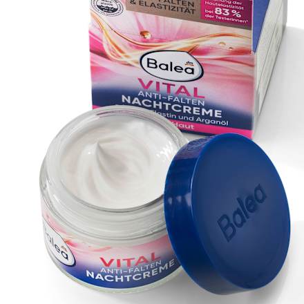 Vital Anti-falten noćna krema za lice Balea