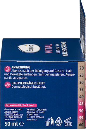 Anti Falten Nachtcreme Vital Balea