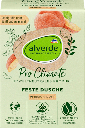 Feste Dusche Pro Climate Pfirsich alverde NATURKOSMETIK