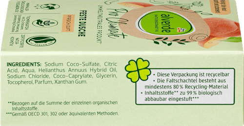 Feste Dusche Pro Climate Pfirsich alverde NATURKOSMETIK