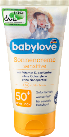Sonnencreme sensitiv, LSF 50+ babylove