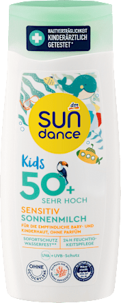 Sonnenmilch Kids sensitiv LSF 50+ SUNDANCE
