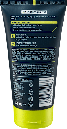 Ultra Strong gel za kosu  Balea MEN