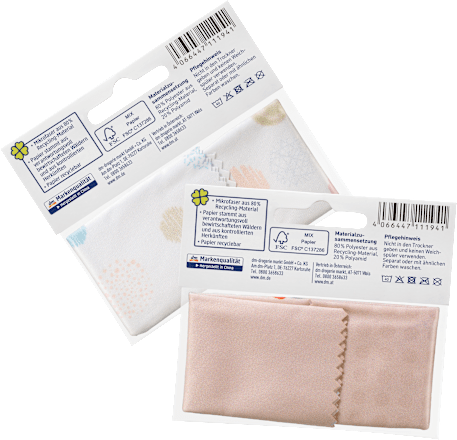 Recycling Mikrofaser Brillenputztuch VISIOMAX