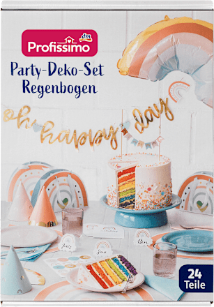 Party-Deko-Set Regenbogen Profissimo