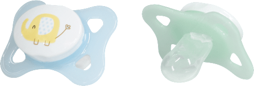 Ciuccio simmetrico in silicone 0-2 mesi babylove