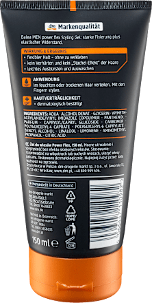Haargel Power Flex Balea MEN