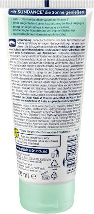 Sonnencreme sensitiv LSF 30 SUNDANCE