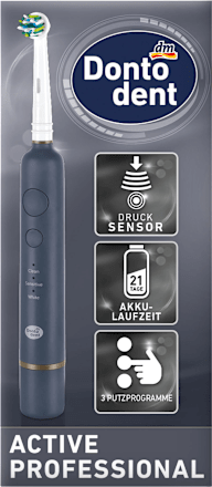 Elektrische Zahnbürste Active Professional Pure White/Graphit Blue Dontodent