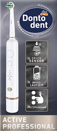 Elektrische Zahnbürste Active Professional Pure White/Graphit Blue Dontodent