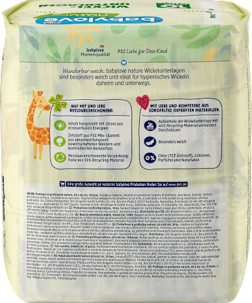 Wickelunterlagen  babylove nature
