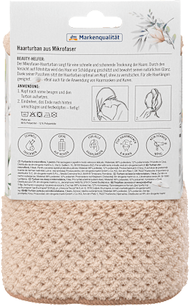 Haarturban Mikrofaser ebelin