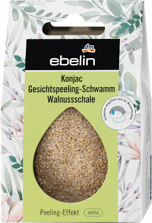 Konjac gobica za piling obraza, več različic ebelin