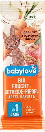 Frucht-Getreide-Riegel Apfel-Karotte ab 1 Jahr babylove