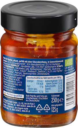 Rote Paprika mit Feta dmBio