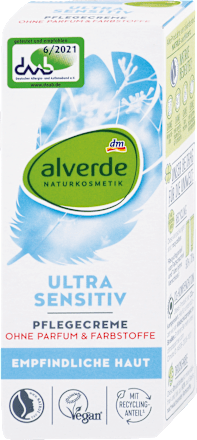 Ošetrujúci pleťový krém Ultra Sensitiv na citlivú pleť alverde NATURKOSMETIK