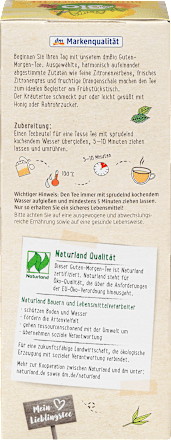 Kräutertee "Guten Morgen" mit Zitronengras & Zitronenverbene (20 Beutel)  dmBio