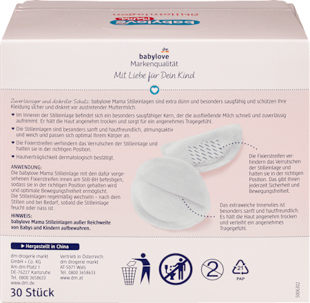 Mama prsní vložky bílé babylove Mama