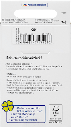 Ohrstecker Kind in Sternform 925 Silber ebelin