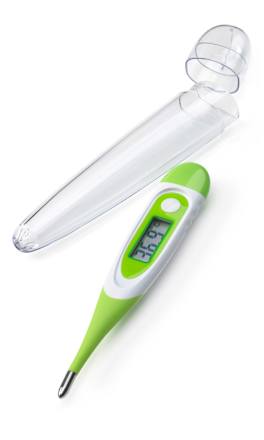 Digitales Fieberthermometer mit flexibler Messspitze Mivolis