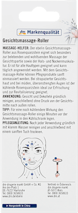 Roller do twarzy  z różowego kwarcu ebelin