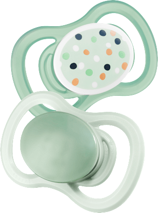 Schnuller Air Silikon symmetrisch, grün, Gr.1, 0-6 Monate babylove