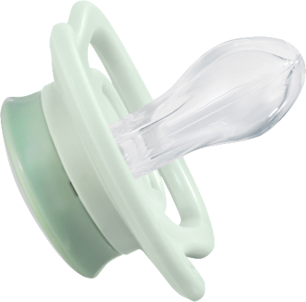 Schnuller Air Silikon symmetrisch, grün, Gr.1, 0-6 Monate babylove