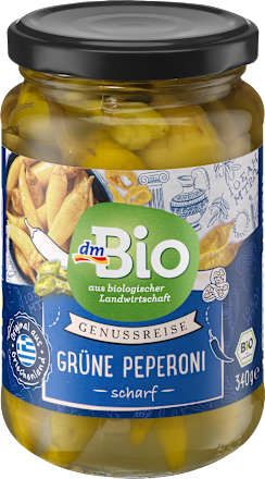 Grüne Peperoni, scharf dmBio