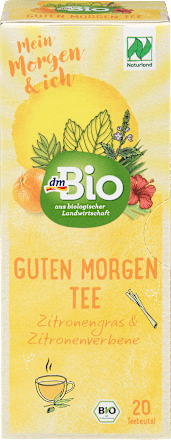 Kräutertee "Guten Morgen" mit Zitronengras & Zitronenverbene (20 Beutel)  dmBio