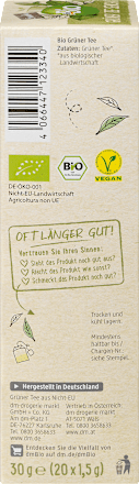 Grüner Tee Sencha (20 Beutel) dmBio