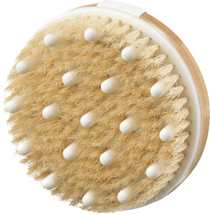 Handmassagebürste reine Naturborsten & Massagenoppen ebelin