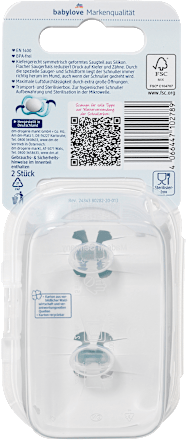 Schnuller Air Silikon symmetrisch, grün, Gr.1, 0-6 Monate babylove