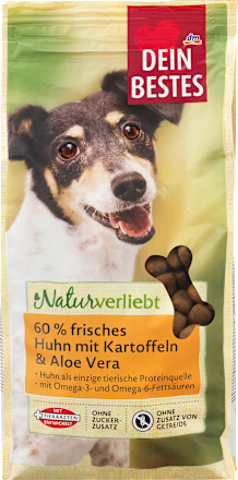 Trockenfutter Hund mit Huhn & Aloe Vera, Naturverliebt Dein Bestes