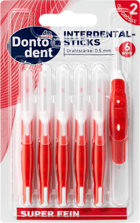 Interdentalbürsten rot 0,5 mm ISO 2 Dontodent