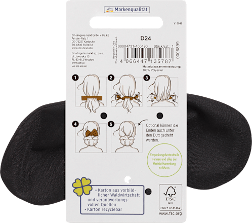 Haarroller mit Schleife ebelin